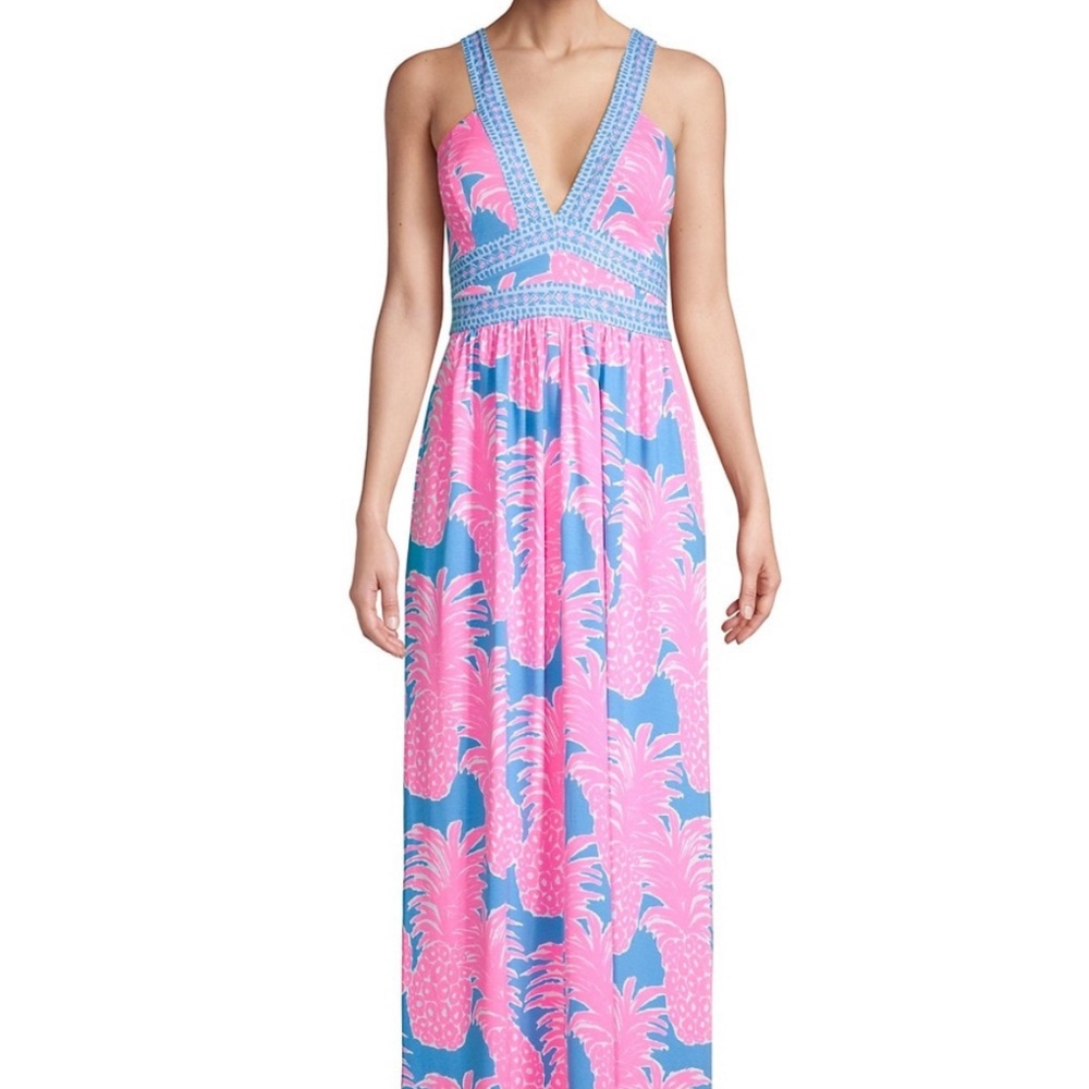 Lily Pulitzer Taryn Pineapple Maxi Dress